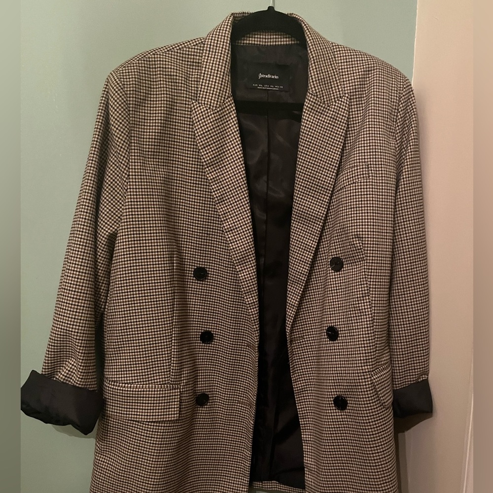 Plaid women’s oversized blazer